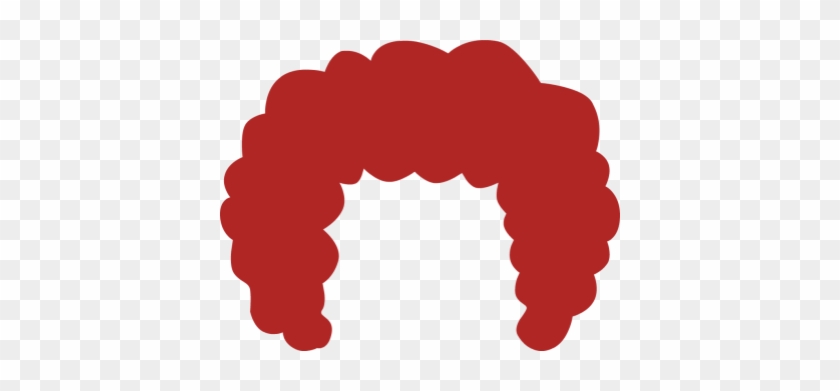 Red Afro Wigs Clipart Png Images - Afro Hair Clip Art #50179