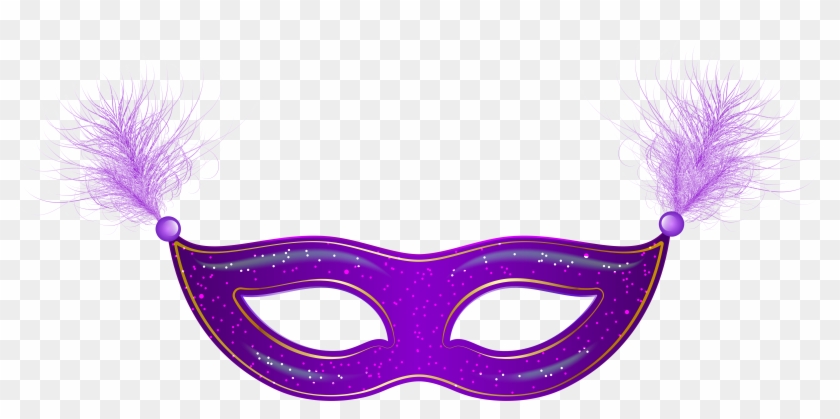 Masks Clipart Clip Art Transparent - Purple Masquerade Mask Art #50230