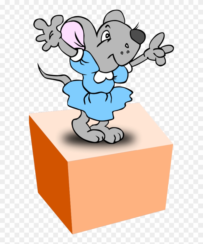 On Clipart - Cute Mouse Ornament (round) #50337