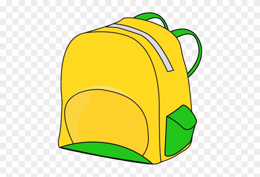 Products Clipart Bookbag - Yellow Backpack Clipart #50392