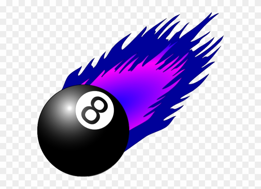 Magic Eight Ball Clipart - Flames Clip Art #50403