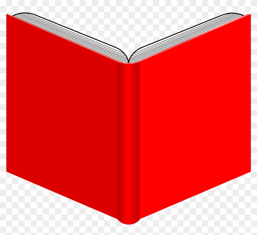 Red Clipart Open Book - Open Book Back Png #50523