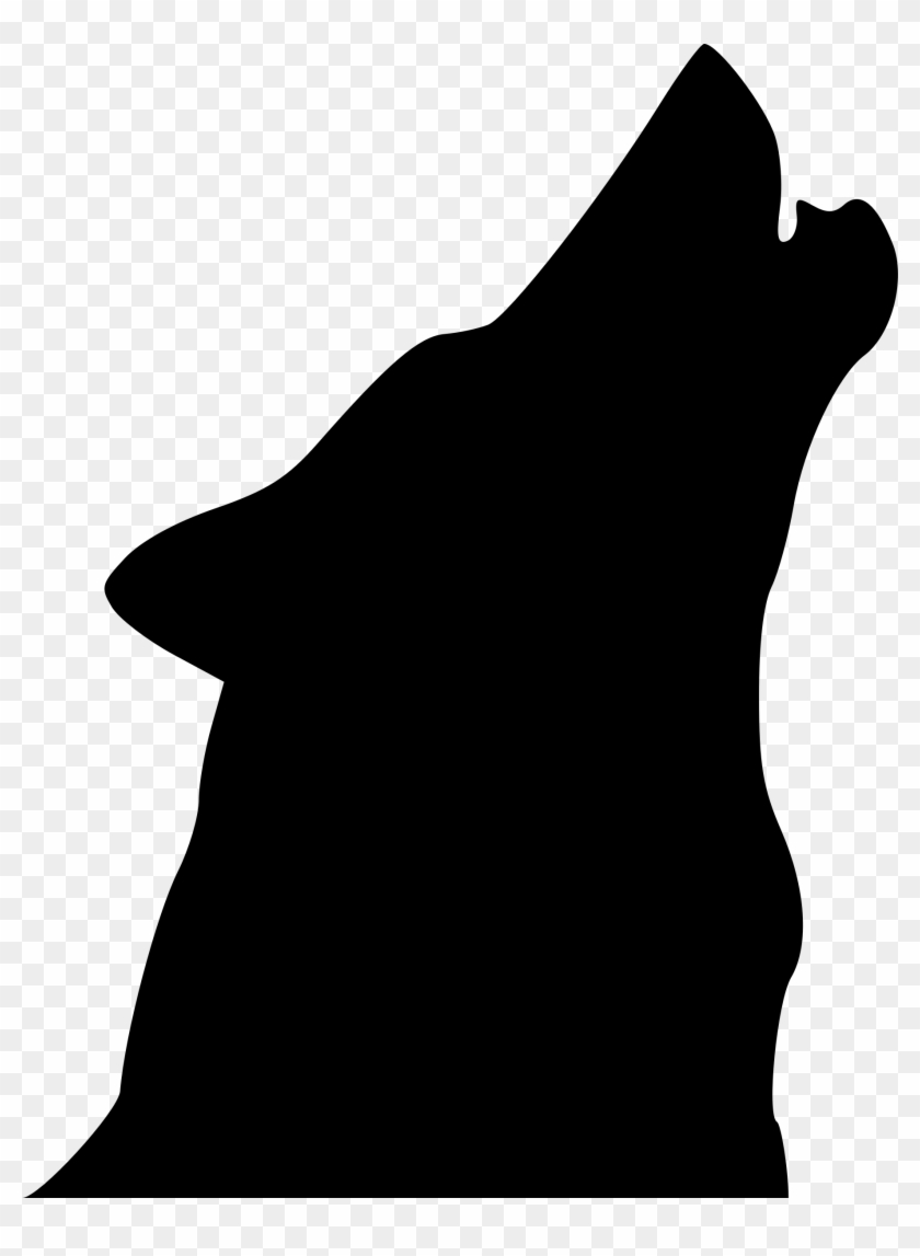 Wolf Clipart Wolf Howling - Howling Wolf Head Silhouette #50564