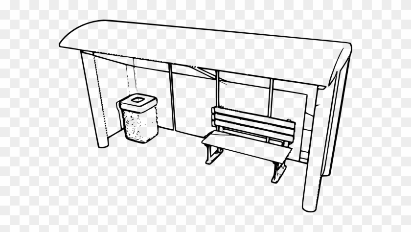 School Bus Stop Clip Art - Draw A Bus Stop #50642