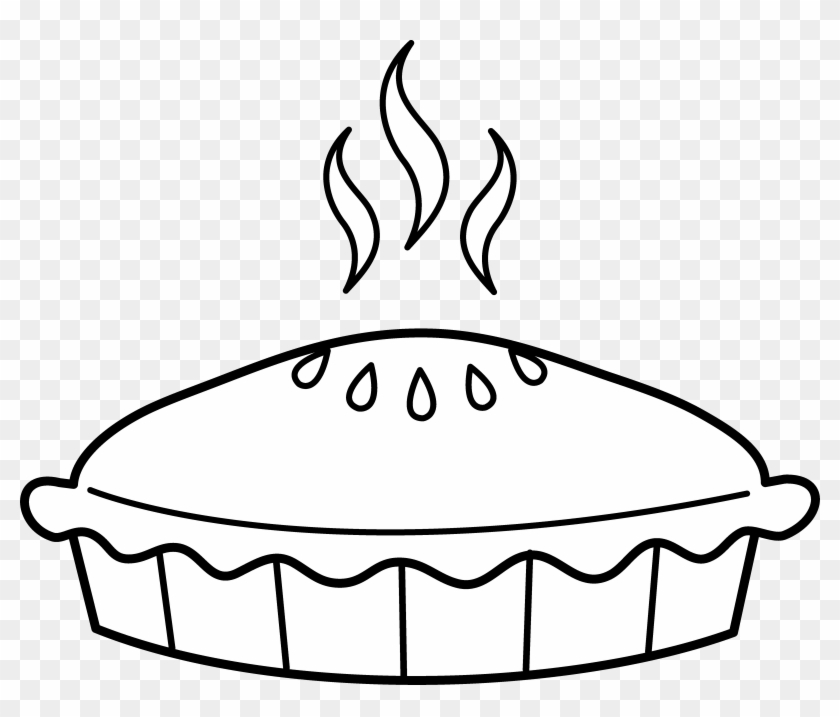 Magic Pies Coloring Pages Apple Pie Clip Art Black - Cartoon Pie Black And White #50697