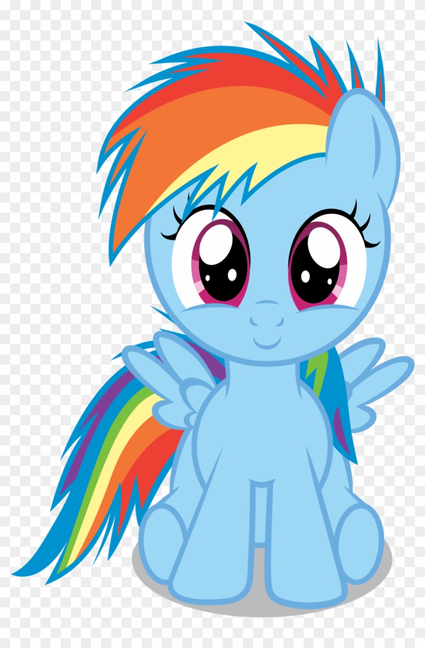 Pony Clipart Friendship Is Magic - Mlp Rainbow Dash Filly #50795