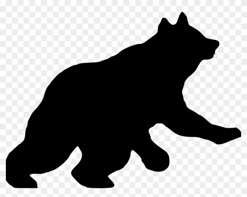 Kostenlose Vektorgrafik B&228r Silhouette Grizzly Zoo - Black Bear Clip Art #50908