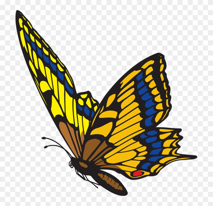 Butterfly Flying Clipart - Flying Butterfly Clip Art #50941