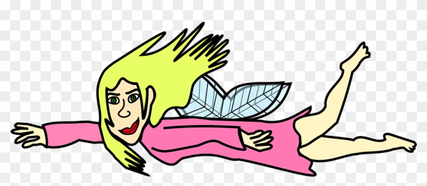 Girl Flying Clipart #51097