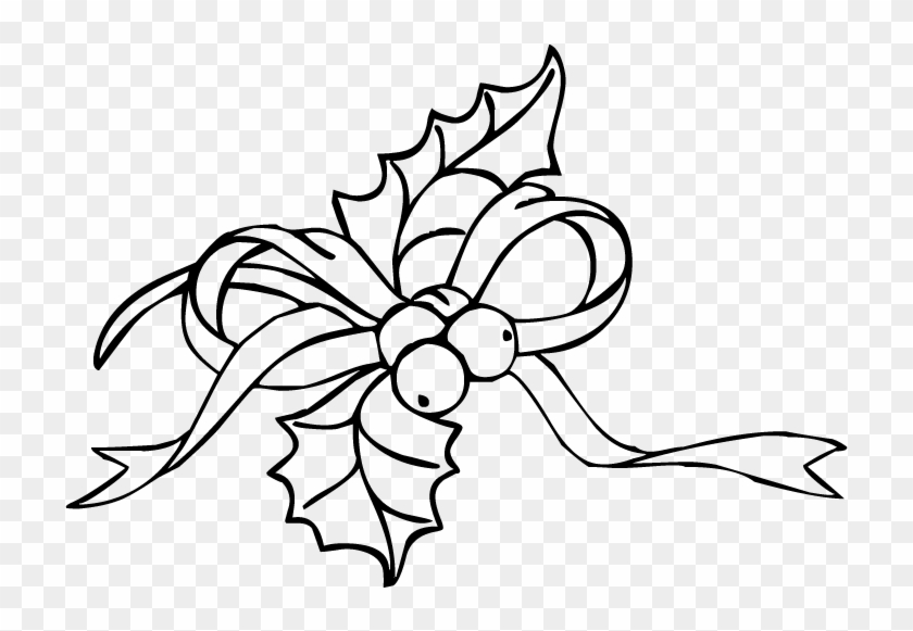 Christmas Holly & Ivy Clipart - Christmas Holly Coloring Pages #51120