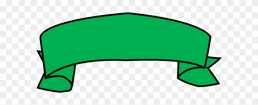 Green Banner Government Clip Art - Green Ribbon Banner Clipart #51232