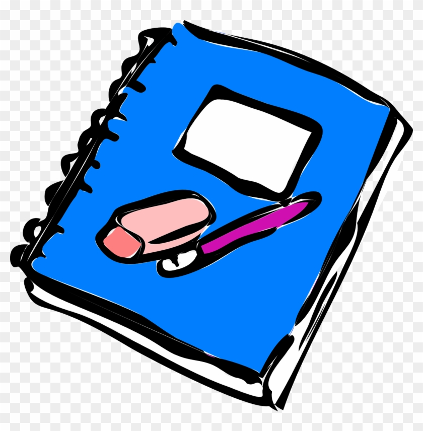 Bobook Clipart School Work - Notebook Clip Art #51393