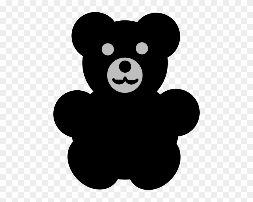 Teddy Bear Silhouette Vector #51450