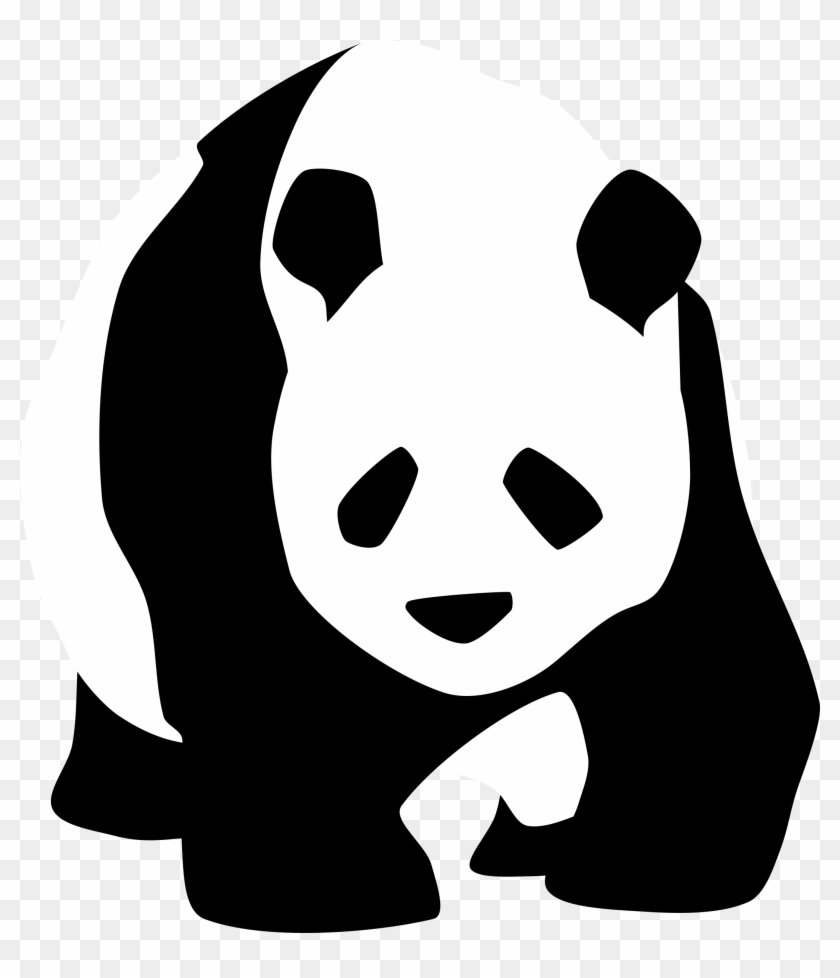 Giant Panda Clip Art - Panda Black And White #51527