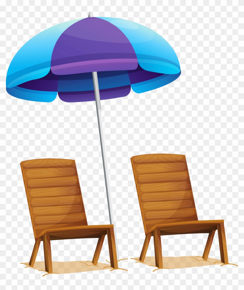 Umbrella Chair Cliparts Free Download Clip Art Free - Beach Umbrella Clipart Transparent #51554