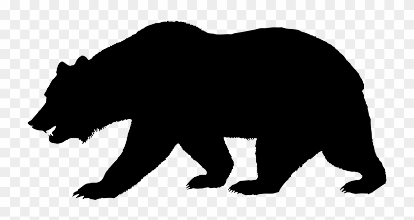 Black Bear Clipart California Bear - California Bear Silhouette #51634