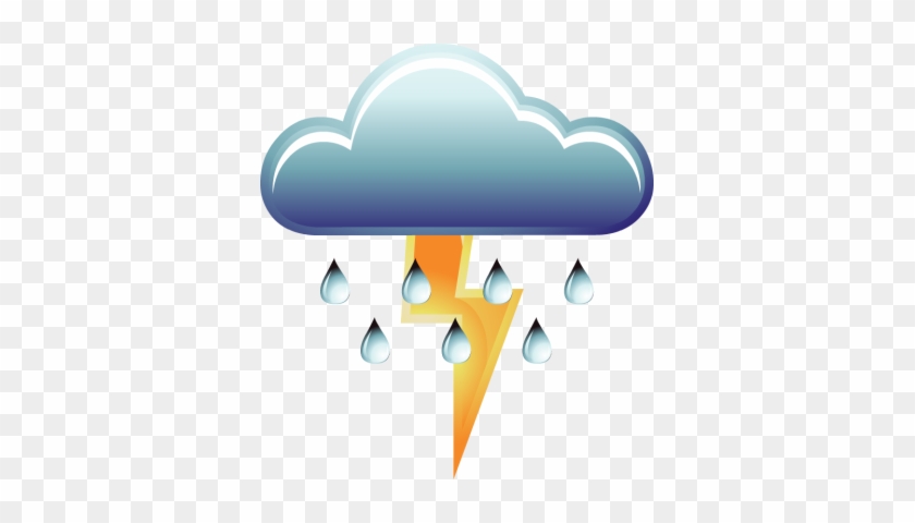 Thunderstorms Clipart - Thunderstorm Clipart #51759