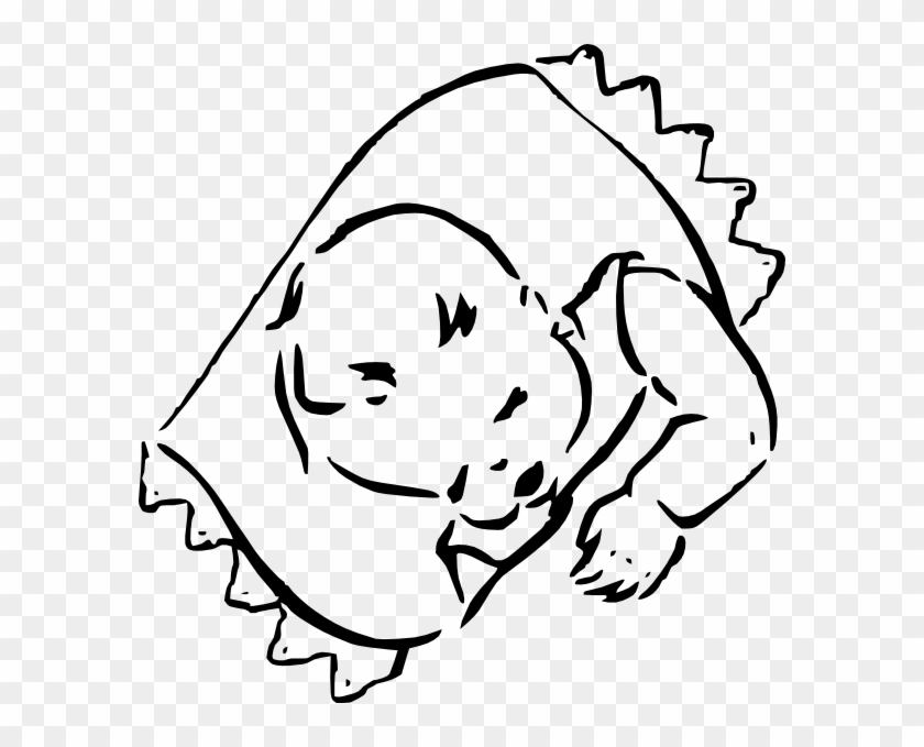 Sleeping Baby Clip Art Free Vector - Baby Sleeping Clip Art #51774