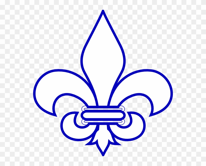 Royal Blue Fleur De Lis Clip Art - Fleur De Lis Clip Art #51810