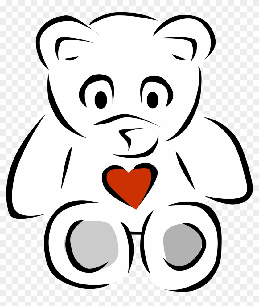 Teddy Bear Black And White Black And White Pictures - Teddy Bear Line Art #51822