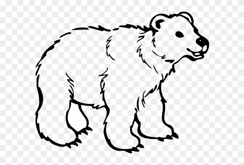 Polar Bear Clip Art Black And White Free Clipart - Polar Bear Black And White #51921