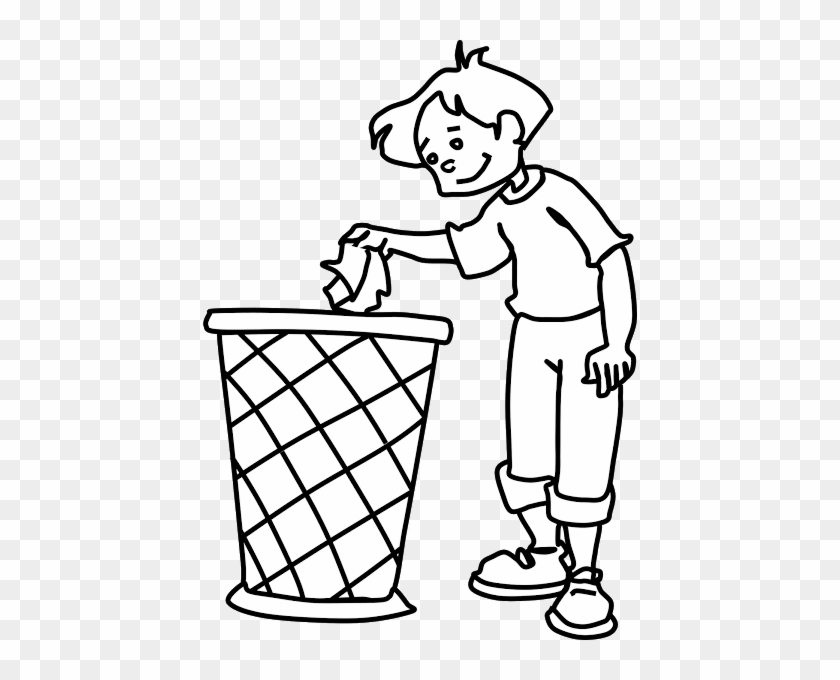 Use The Dustbin Clipart - Earth Day Coloring Pages #51933