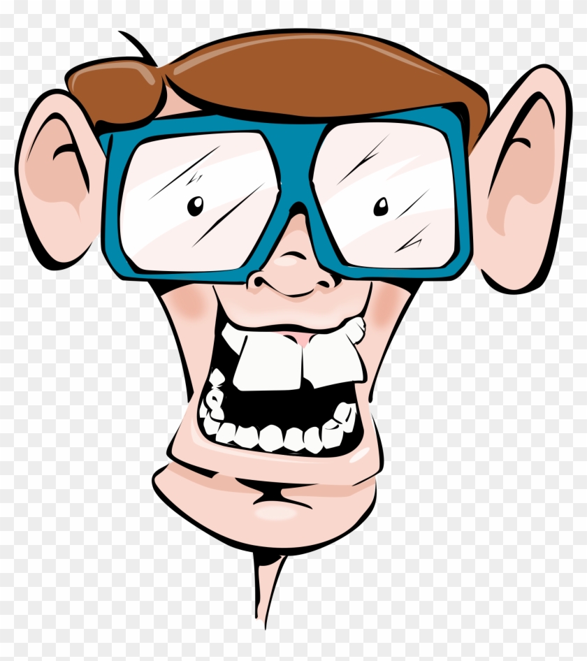 Geek Clipart Face - Nerd .png #52078