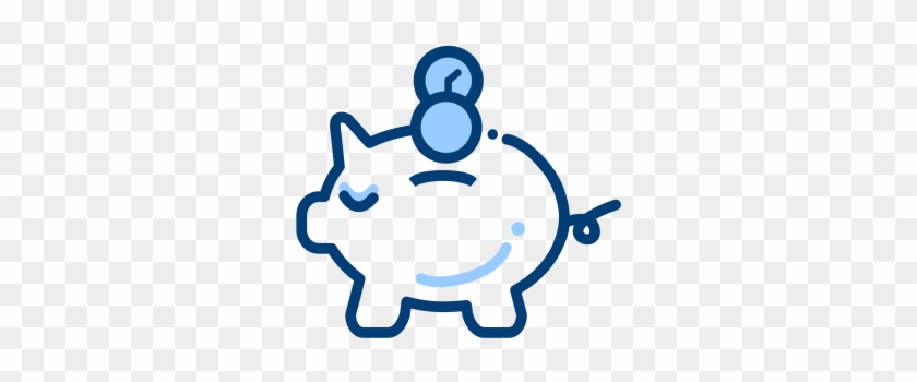 Saving You Time And Money - Piggy Bank Vector Free #52222