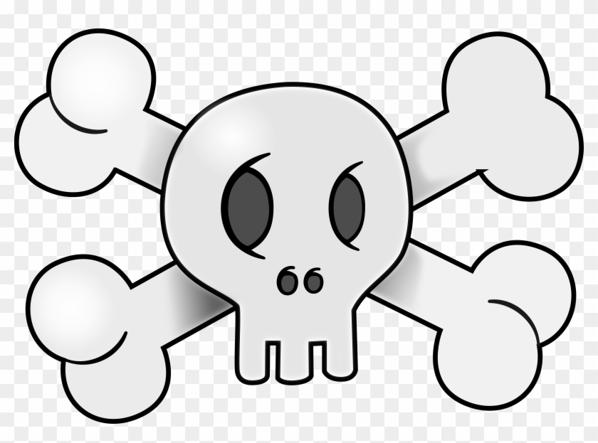 Skull Clipart Friendly - Pirate Skull Cartoon Png #52265