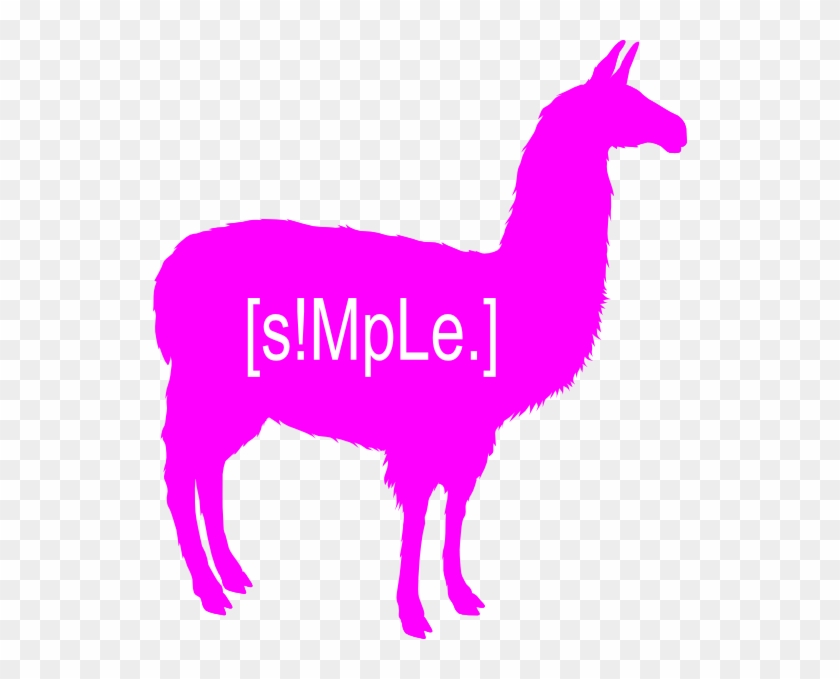 Llama Alpaca Silhouette Clip Art - Llama Silhouette #52332