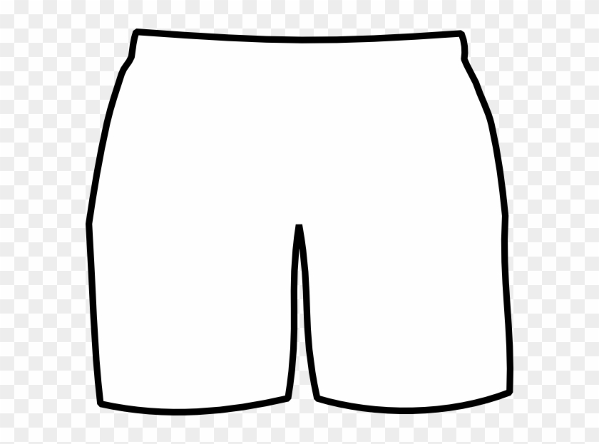 Clip Art Black And White Short Pants Clipart - Clip Art #52361
