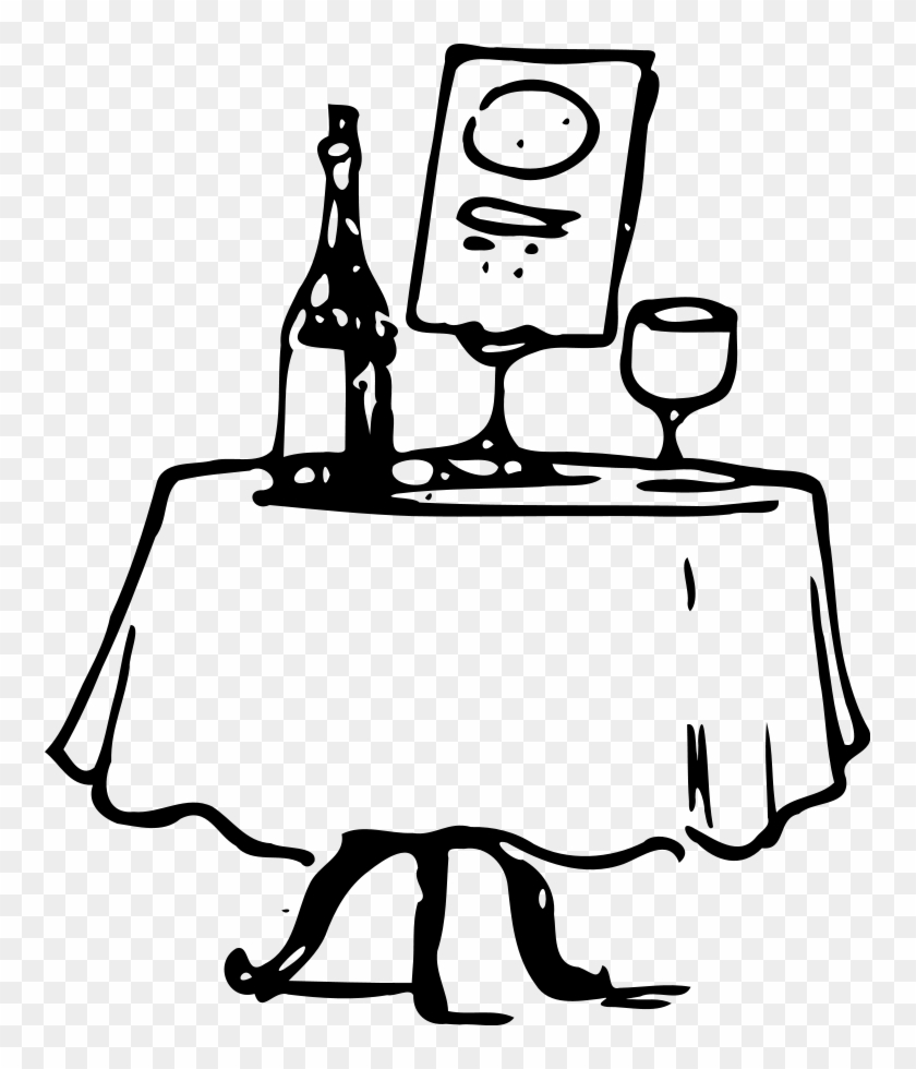 Date Clipart - Fancy Dinner Table Clipart #52386