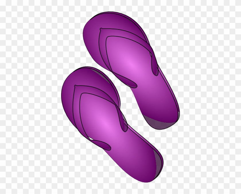 Free Purple Flip Flops Clip Art - Purple Flip Flops Clipart #52392