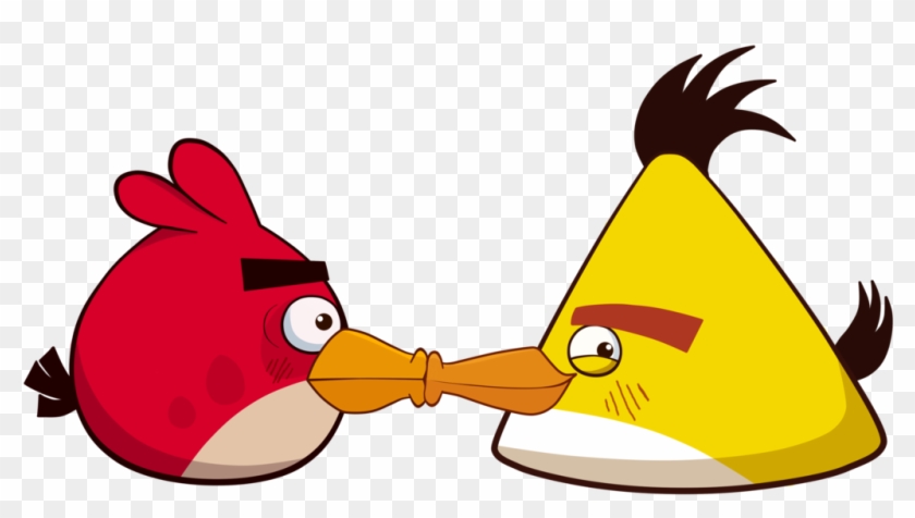 Angry Birds Stella Angry Birds Fight Angry Birds Go - Angry Birds Red And Chuck Kiss #52475