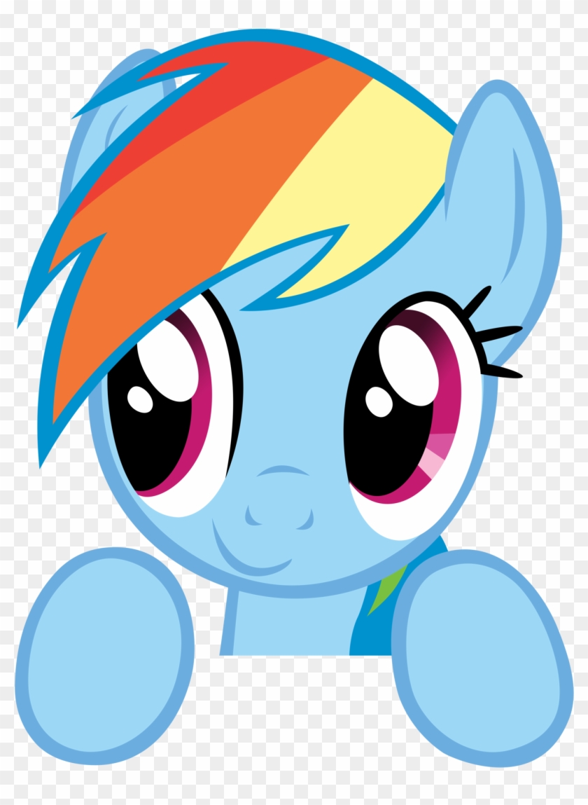 Image Of Rainbow Dash Head Clipart - My Little Pony Dash #52478