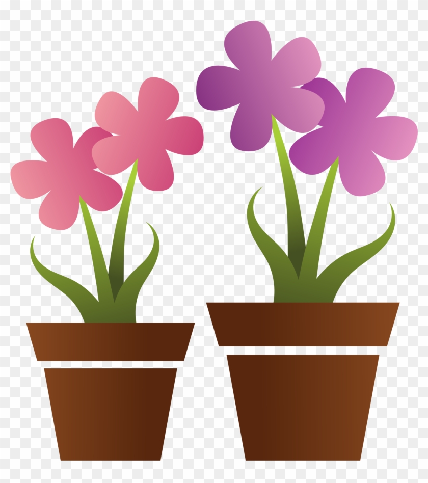 Flowers In Pot Clipart #52553