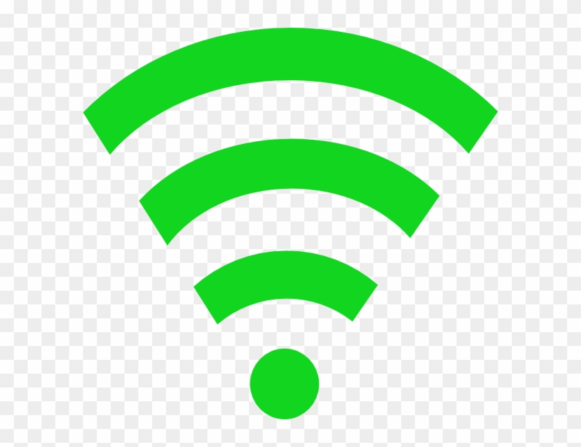 Green Wifi Link Clip Art - Free Wifi Sign #52561
