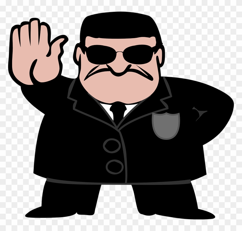 Bodyguard Police Detective Agent Secret Fbi Cia - Government Clipart #52714