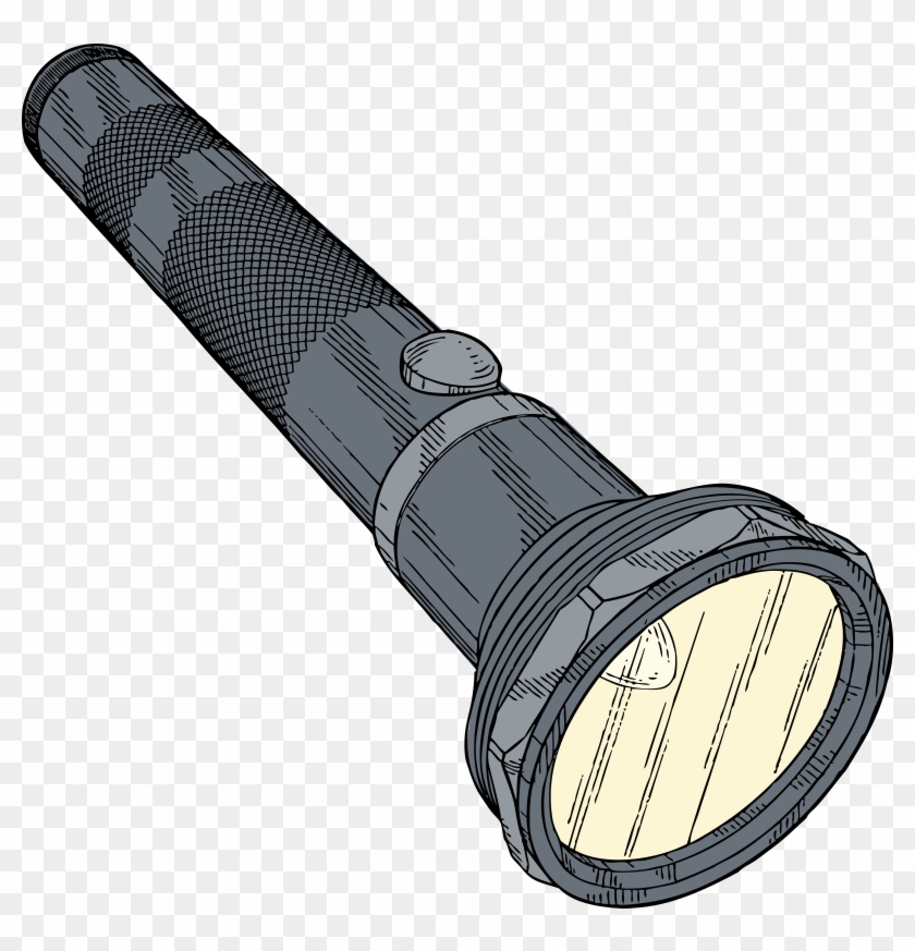 Detective Silhouette Clip Art Download - Flashlight Clip Art #52798