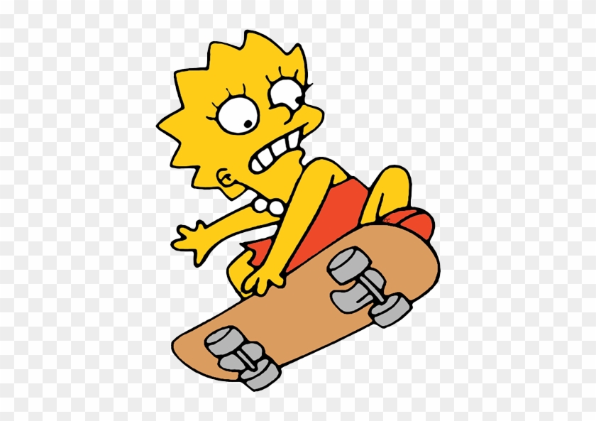 Fast And Furious - Lisa Simpson On A Skateboard #52823