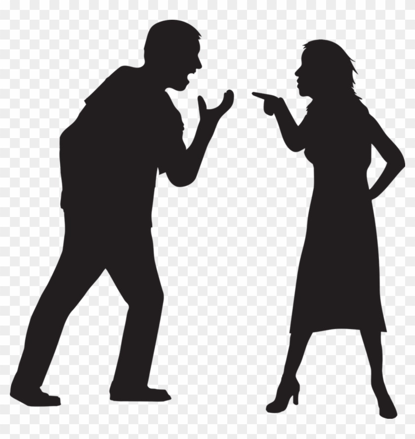 Winning Child Custody Battles Private Investigator - Man And Woman Fighting Silhouette #52827