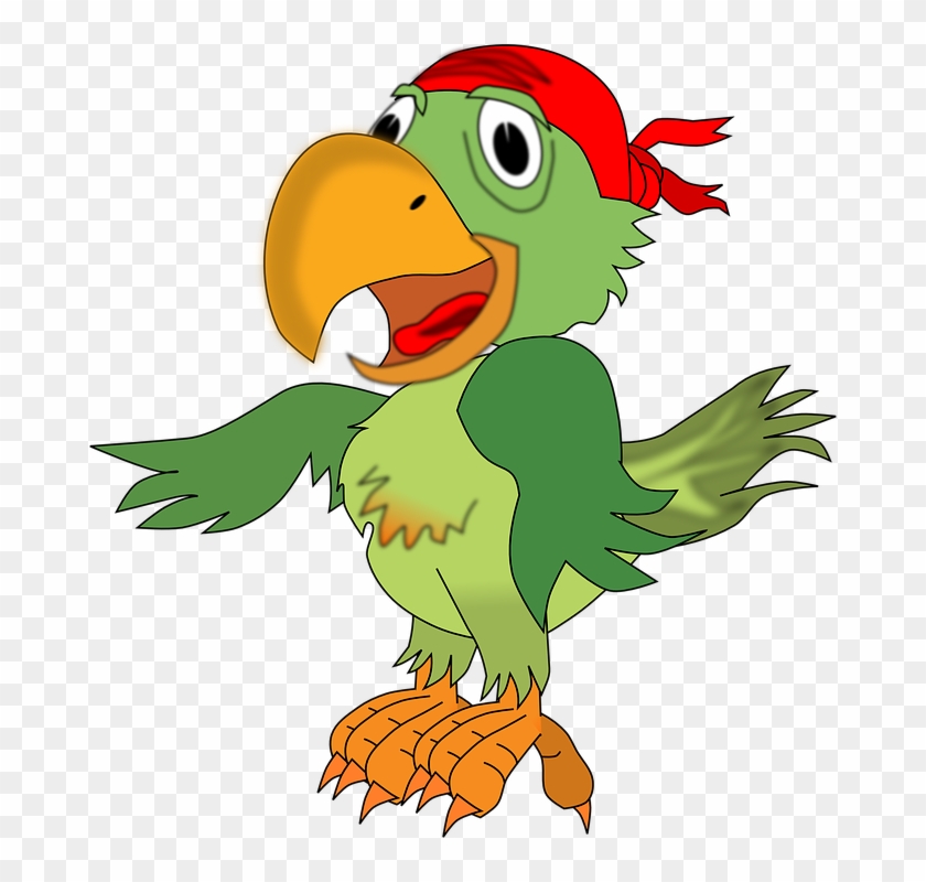 Pirate Free Images On Pixabay - Pirate Parrot Clip Art #52882