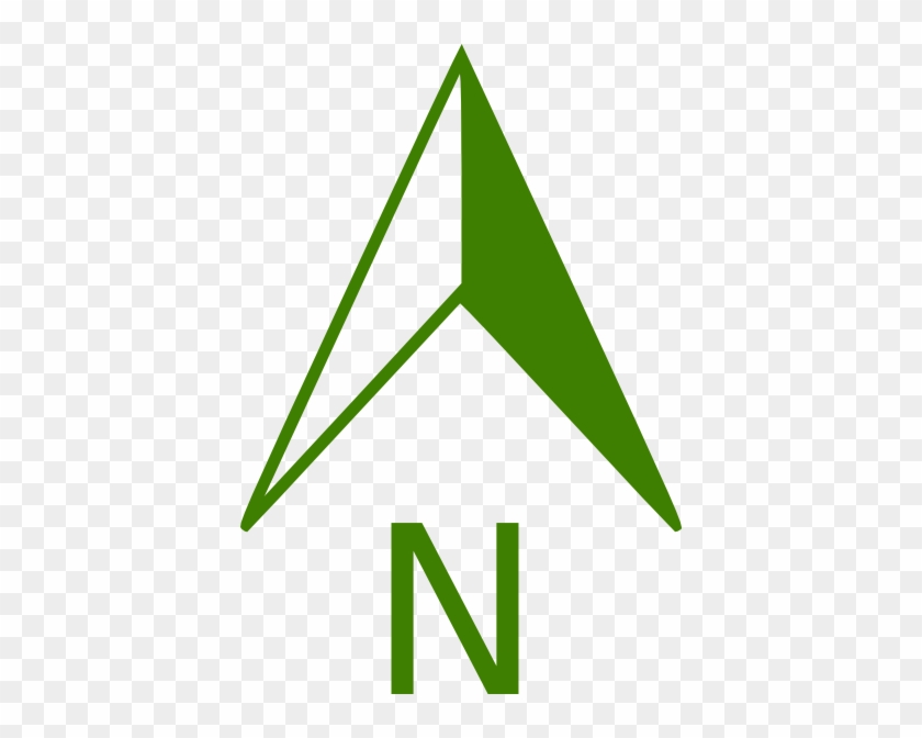 Green North Arrow Clip Art - Green North Arrow Png #53022