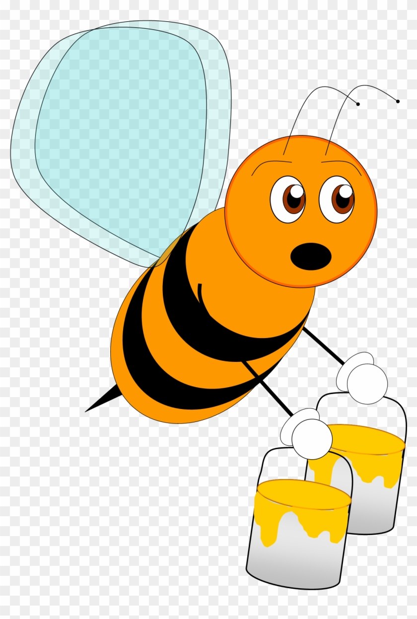 Orange Bee Clipart #53143