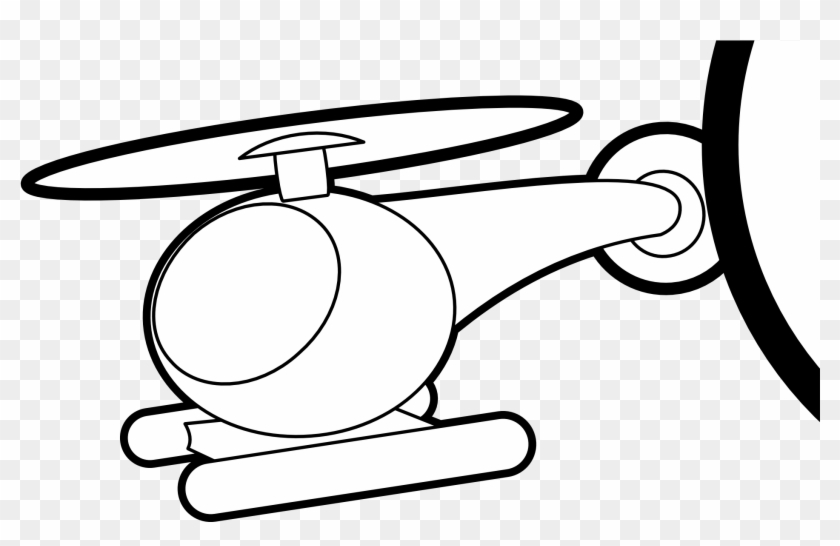 Radio - Clipart - Black - And - White - Helicopter Clip Art Black And White #270796