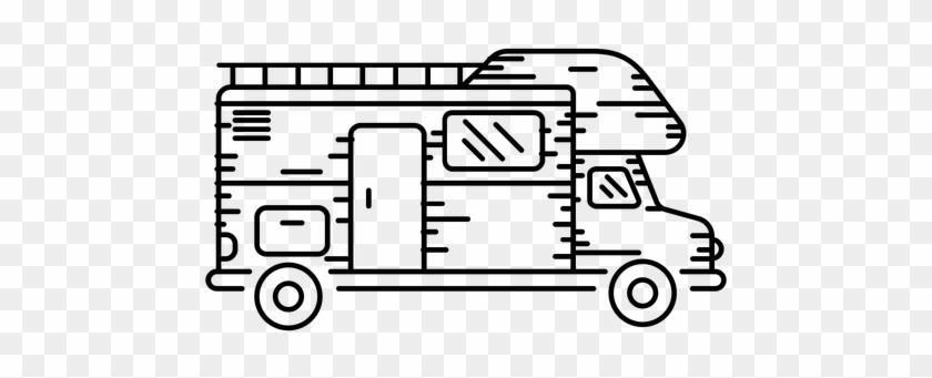 Camper Van Stroke Icon Transparent Png - Campervan #270843