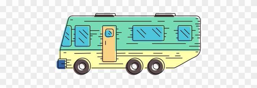 Campervan Vehicle Illustration Transparent Png - Illustration #270873