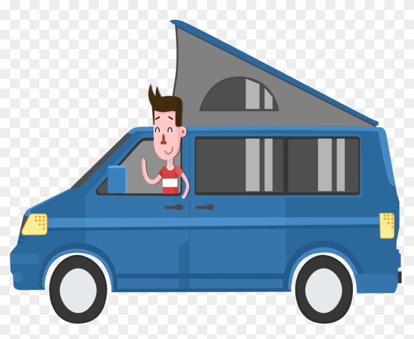 High-def Entertainment Anywhere Equip Your Camper Van - Cartoon #270892