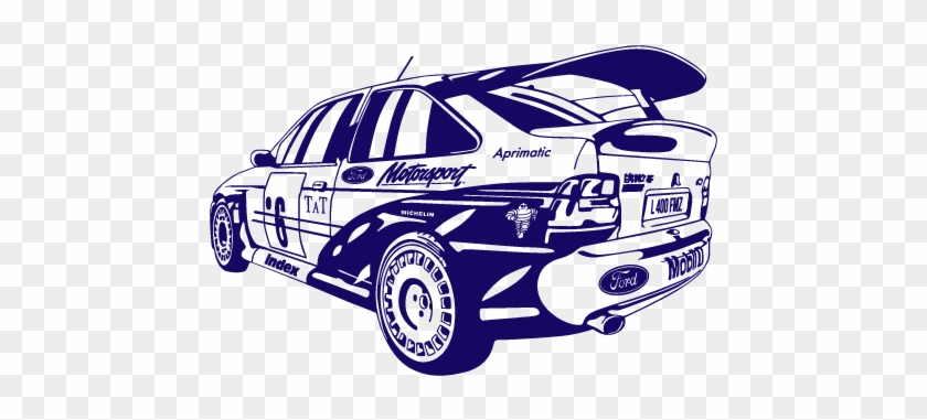 Vinilo Decorativo Deportivo Rally Escort Cosworth - Ford Escort Cosworth Art #270934