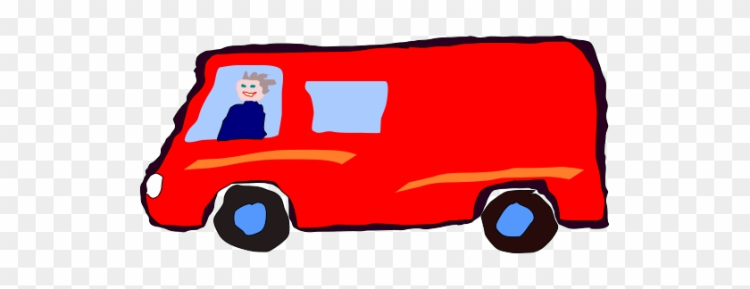 Minivan With Table Images - Man In A Red Van #271072